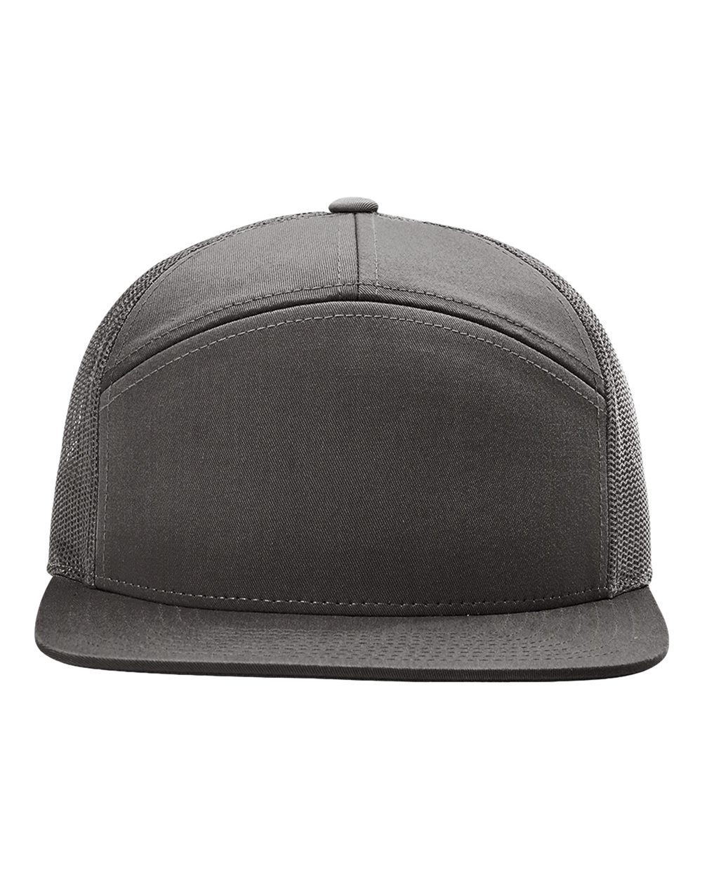 Charcoal Seven-Panel Trucker Cap