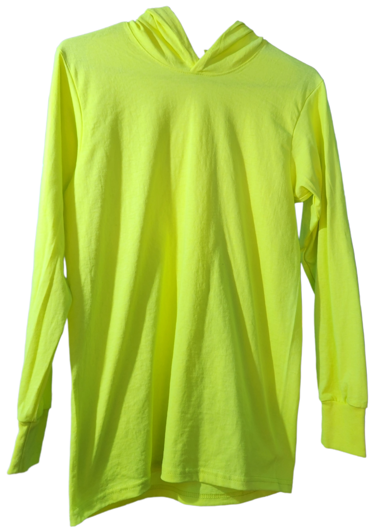 NEON GREEN Hooded Cotton Work Shirt