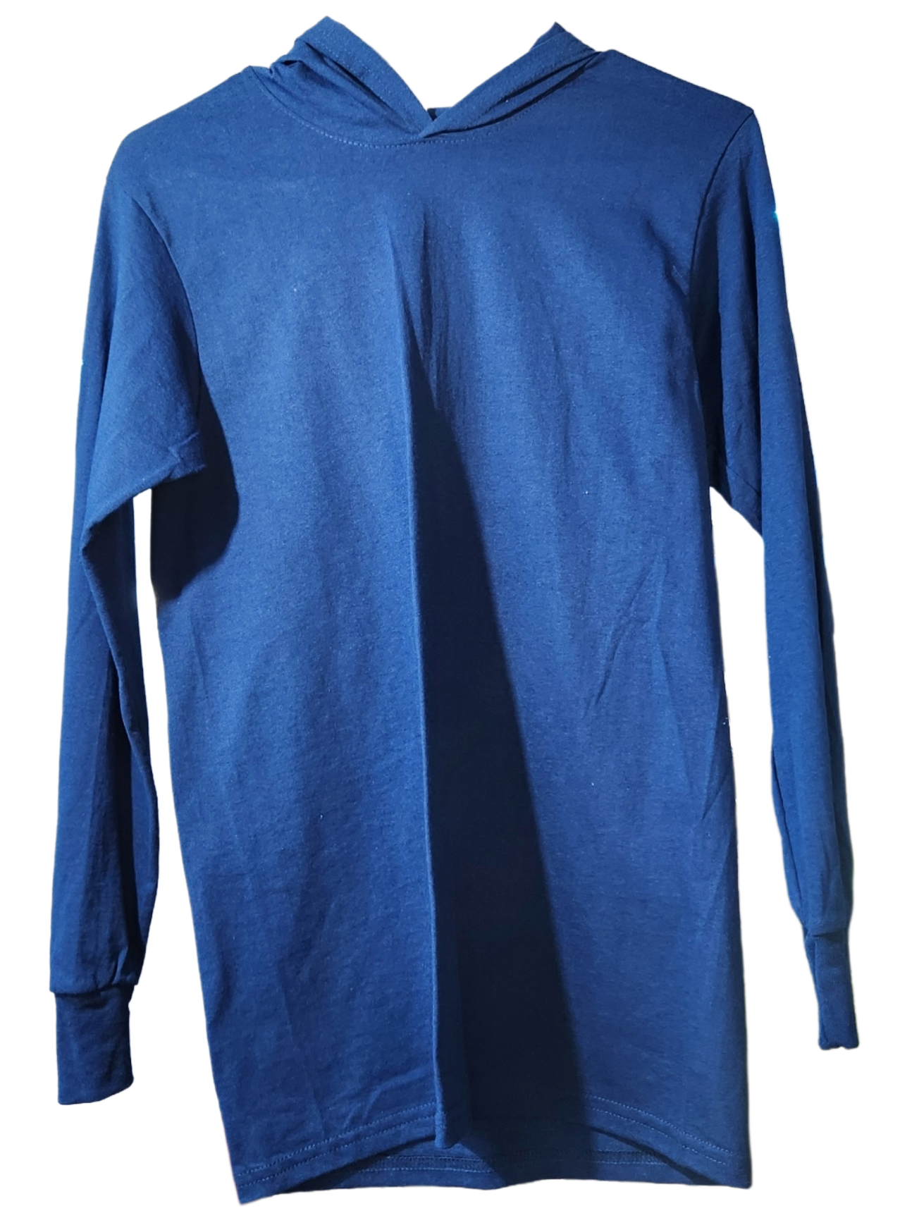 NAVY BLUE Hooded Cotton Work Shirt