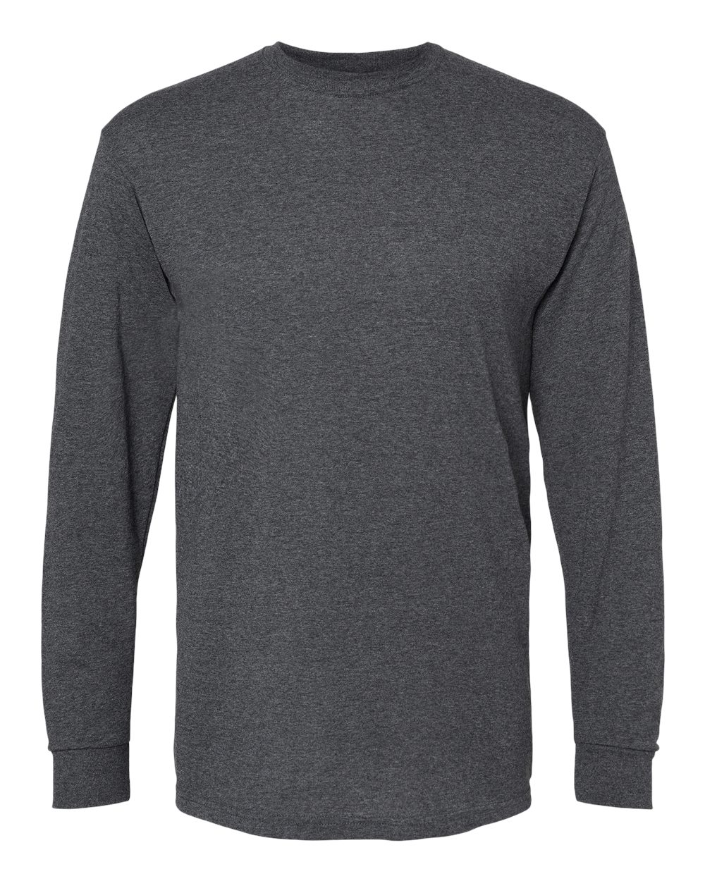 Dark Heather M&O 4820 Unisex Gold Soft Touch Long Sleeve T-Shirt