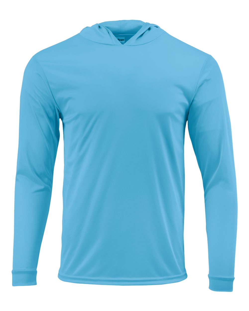 Bimini Blue Unisex Bahama Performance Hooded Long Sleeve T-Shirt
