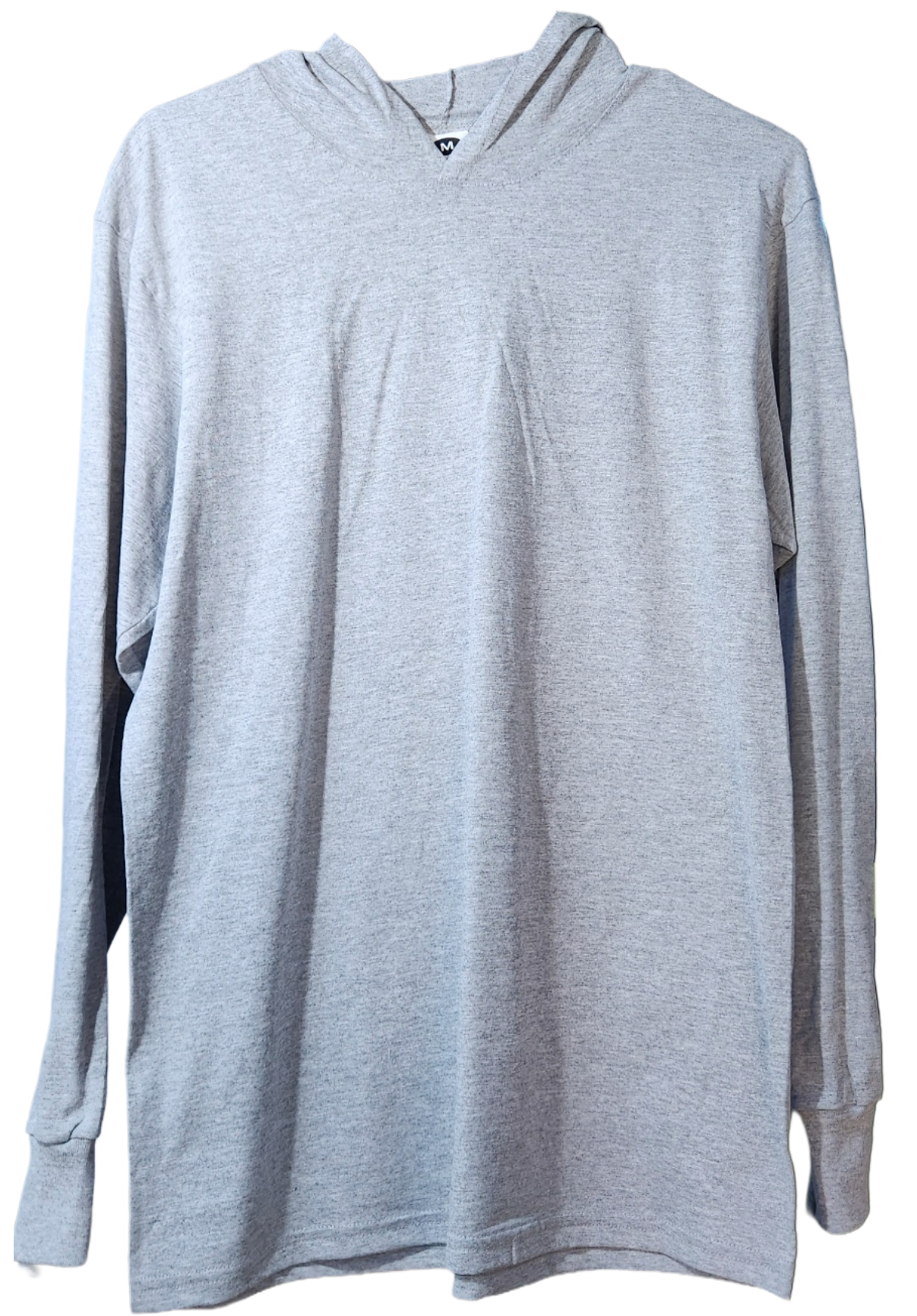 HEATHER GRAY Hooded Cotton Work Shirt