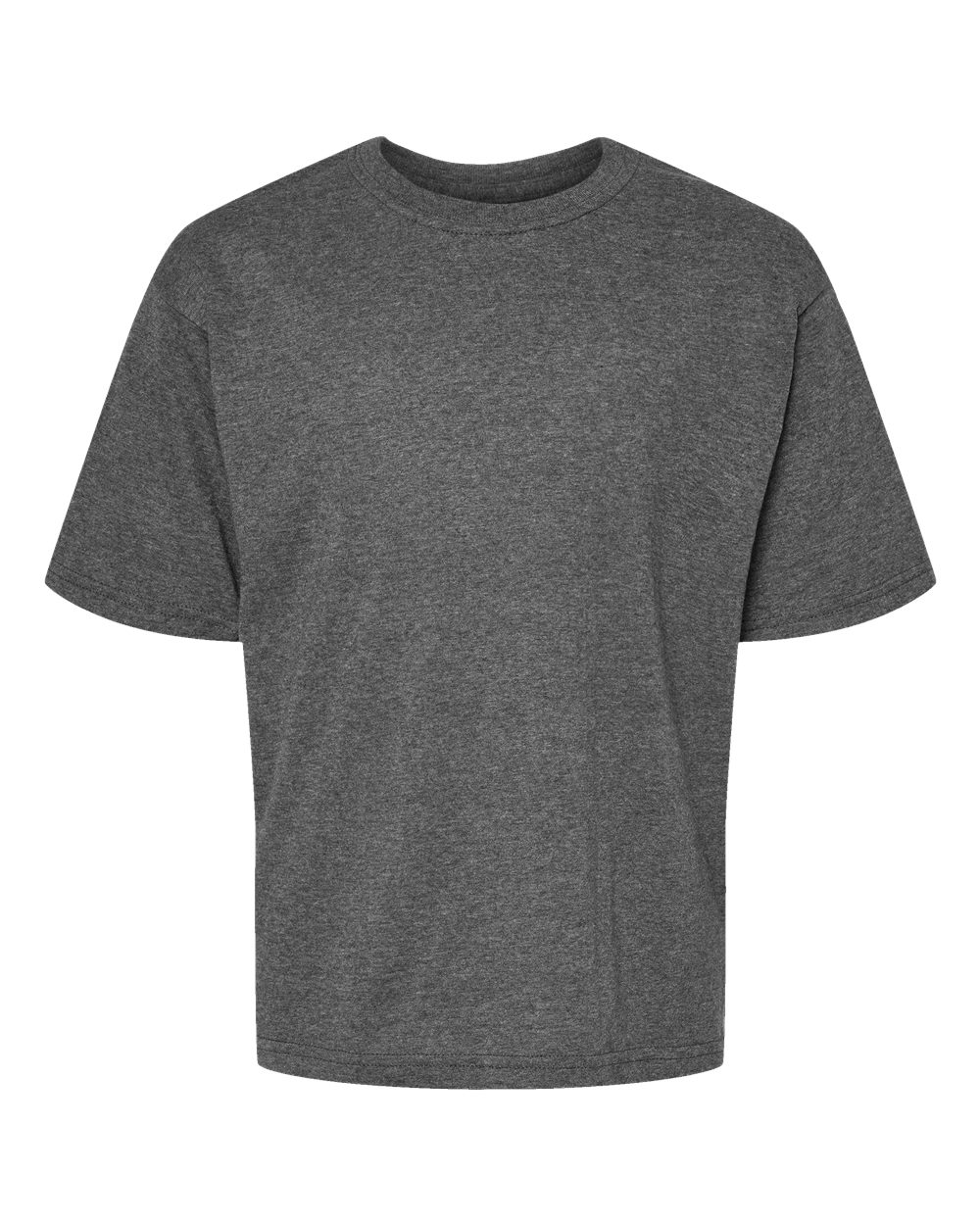 Dark Heather M&O 4850 Youth Gold Soft Touch T-Shirt
