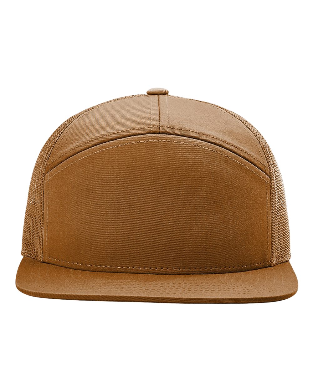 Caramel Seven-Panel Trucker Cap