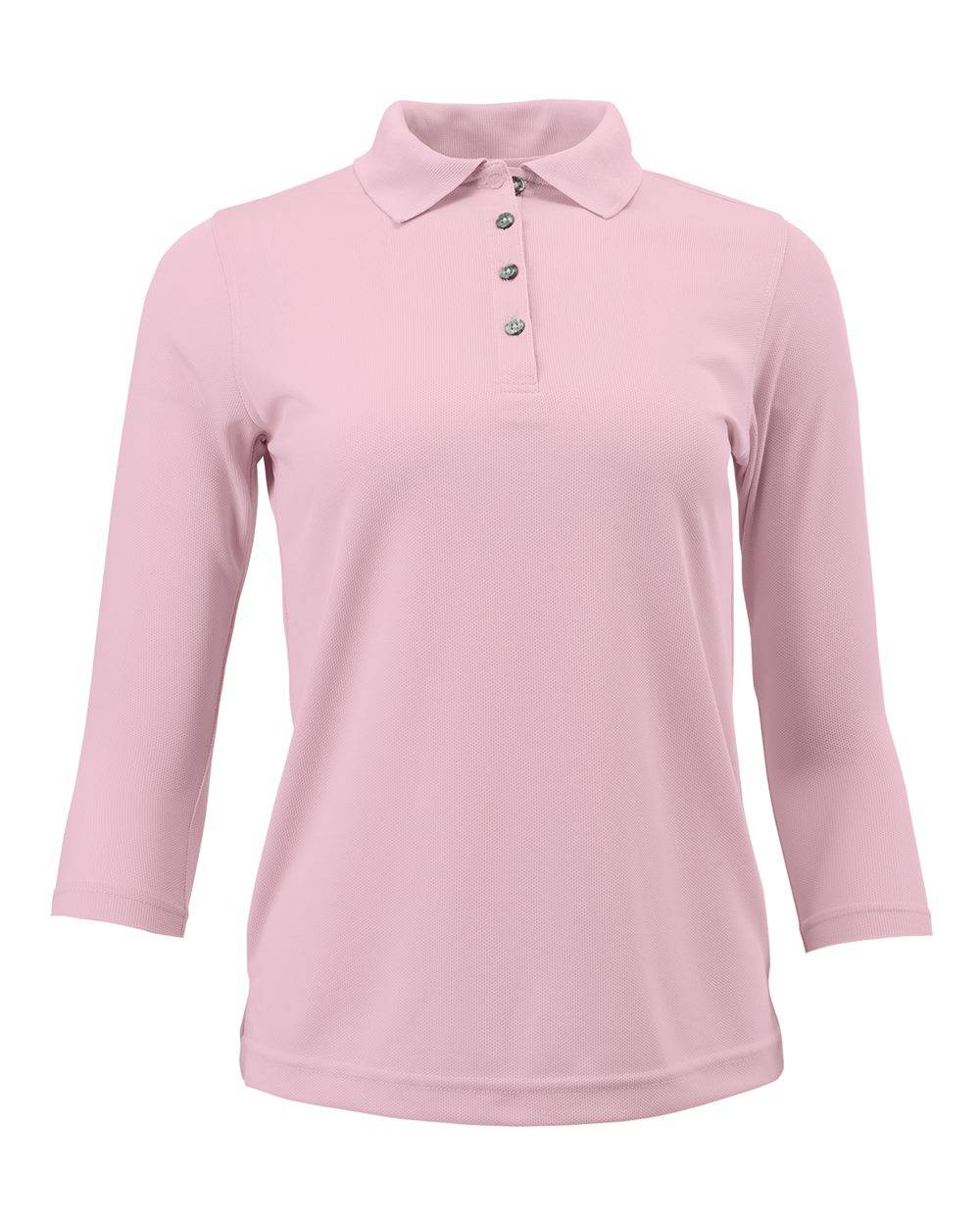 Charity Pink Women's Lady Palm Three-Quarter Sleeve Polo