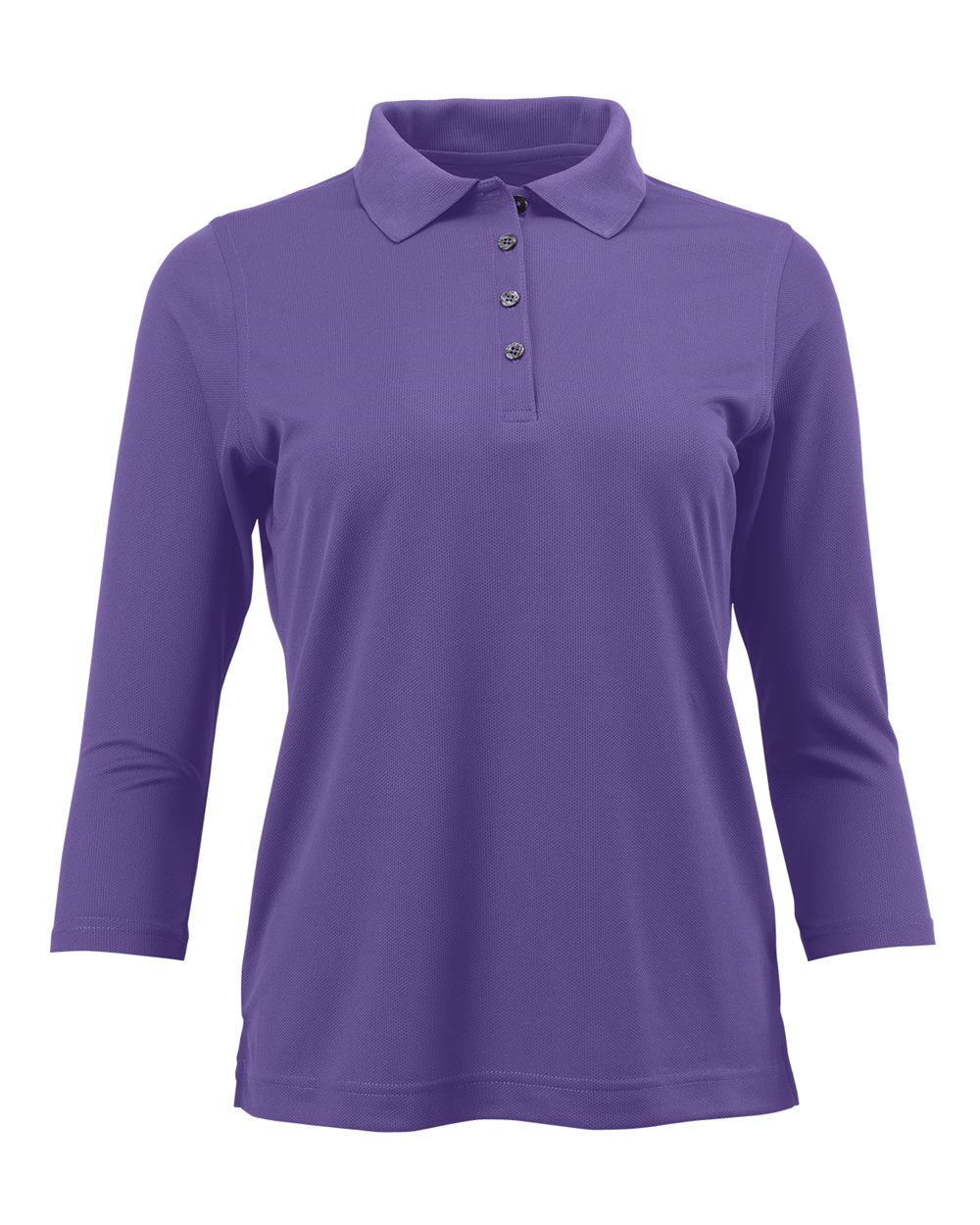Grape Women's Lady Palm Three-Quarter Sleeve Polo