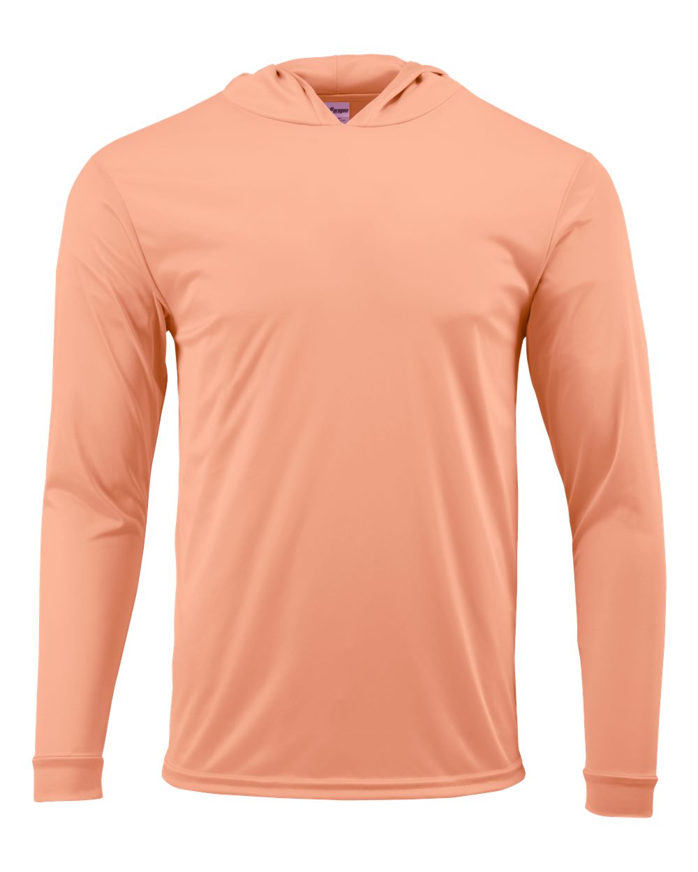 Coral Unisex Bahama Performance Hooded Long Sleeve T-Shirt