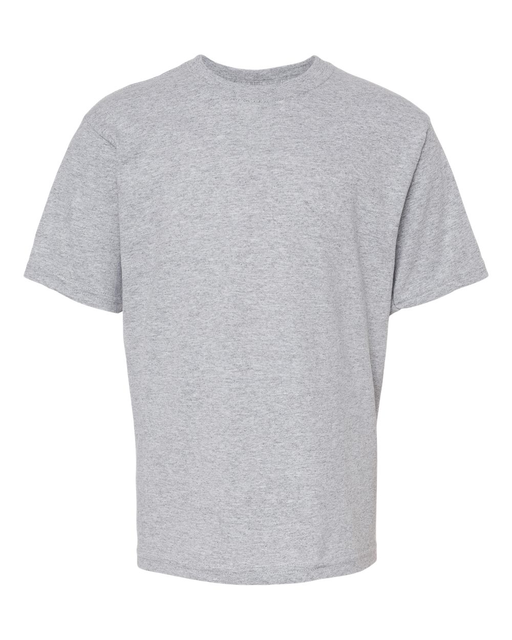 M&O 4850 Youth Gold Soft Touch T-Shirt, Athletic Grey product view